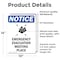 Signmission Emergency Evacuation Sign With Symbol, 10 in W x Rectangle, Vinyl Decal OS-2PACK-NS-D-1014-V-11797 - alternate 4